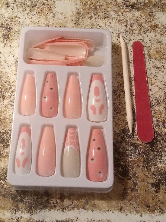 Other - New Pink and white long press on nails